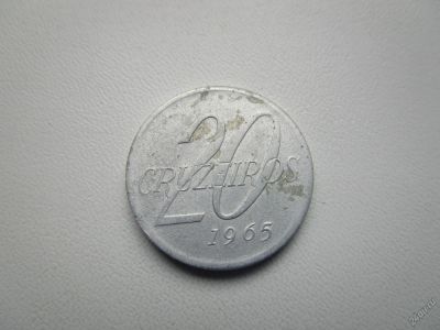 Лот: 5037032. Фото: 1. Бразилия 20 крузейро 1965. Америка