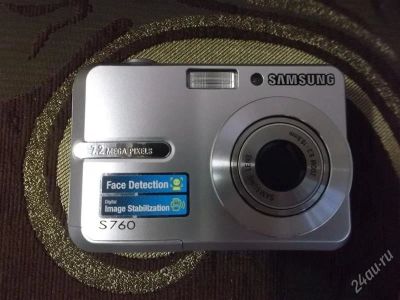 Лот: 2195298. Фото: 1. Samsung S760 7,2 Mpix, полный... Цифровые компактные