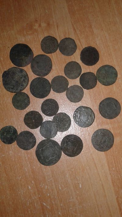 Лот: 16135126. Фото: 1. Монеты Екатерины 2 кучей. Россия до 1917 года