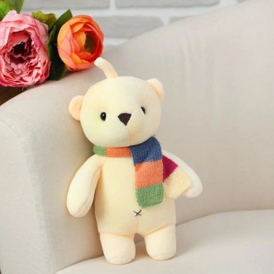 Лот: 11853572. Фото: 1. Мягкая игрушка "Медведь в шарфе. Мягкие