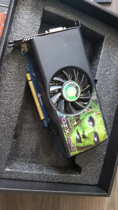 Лот: 7686728. Фото: 1. Видеокарта GeForce GTX460 1Gb. Видеокарты