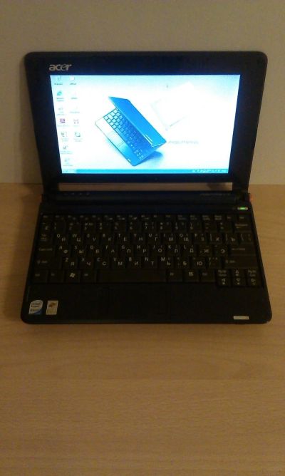 Лот: 13250279. Фото: 1. Нетбук Acer One ZG5 тёмно-синий... Ноутбуки