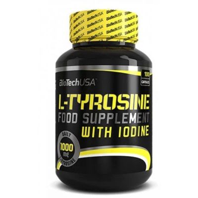 Лот: 9794725. Фото: 1. L-Tyrosine 100 капс. BioTech... Спортивное питание, витамины