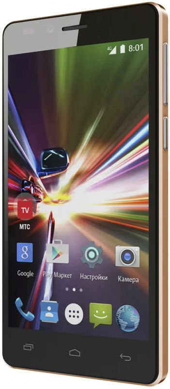 Лот: 6630674. Фото: 1. МТС Smart Sprint 4G Sim Lock Gold. Смартфоны