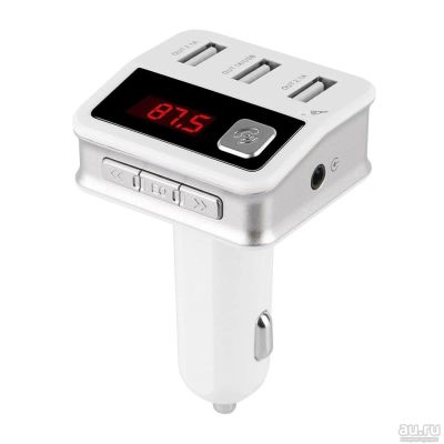 Лот: 9810706. Фото: 1. Новый! Bluetooth FM-модулятор... FM-модуляторы, трансмиттеры