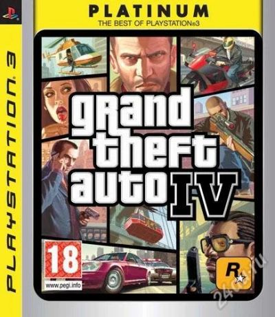 Лот: 908150. Фото: 1. Grand Theft Auto IV Platinum... Игры для консолей