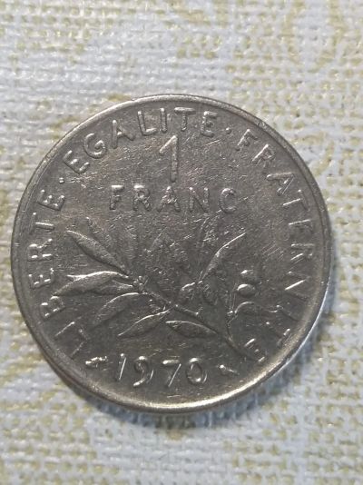 Лот: 18868326. Фото: 1. 1 франк 1970. Франция. Европа