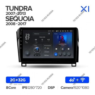 Лот: 20831359. Фото: 1. Магнитола Teyes X1 Toyota Tundra... Автомагнитолы