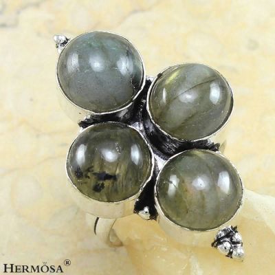 Лот: 4951464. Фото: 1. Кольцо. Лабрадорит. Кольца, перстни