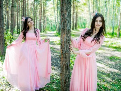 Лот: 17203280. Фото: 1. Розовое вечернее платье. Платья
