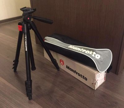 Лот: 10336389. Фото: 1. Штатив для фотоаппарата Manfrotto... Штативы, держатели