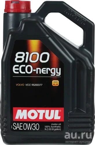 Лот: 16608347. Фото: 1. MOTUL 8100 ECO-NERGY 0W30 5л. Масла, жидкости