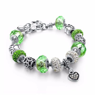 Лот: 8173335. Фото: 1. Браслет Пандора Pandora green... Браслеты