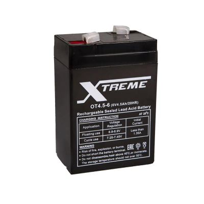 Лот: 20073795. Фото: 1. Xtreme VRLA 6v 4.5Ah (OT4.5-6). Аккумуляторы