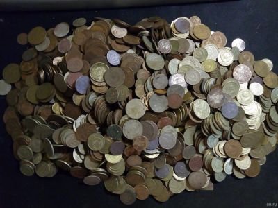 Лот: 14467016. Фото: 1. 4 кг монет СССР. Россия после 1991 года