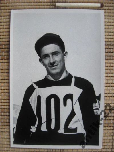 Лот: 6263860. Фото: 1. Олимпиада 3 Рейх 1936 лыжник Олаф... Фотографии