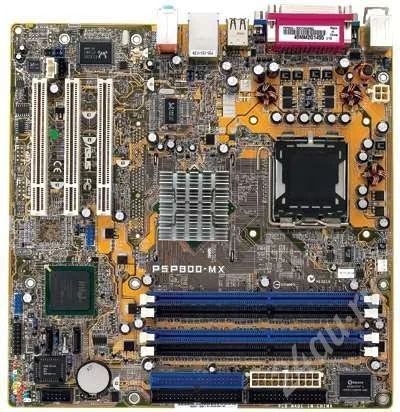 Лот: 170192. Фото: 1. Материнская плата Asus P5P800mx... Материнские платы