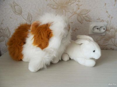 Лот: 8238120. Фото: 1. Мягкие игрушки - кролик и морская... Мягкие