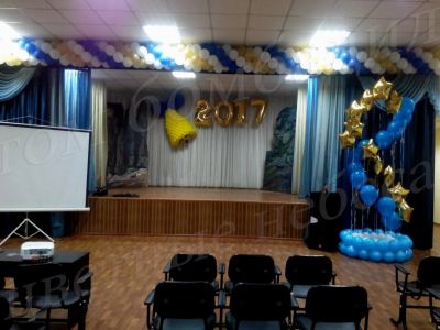 Лот: 10731132. Фото: 1. Оформление последнего звонка воздушными... Воздушные шары