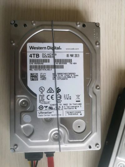 Лот: 23045147. Фото: 1. HDD SATA3 WD 4Tb, V6H5DUNS. Жёсткие диски (HDD)