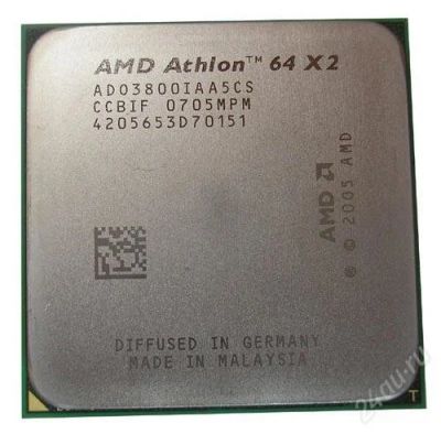 Лот: 1736637. Фото: 1. AMD Athlon 64 X2 3800+ (AM2, L2... Процессоры