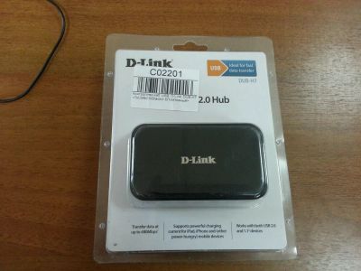 Лот: 5144895. Фото: 1. USB-разветвитель D-Link DUB-H7. Платы расширения, контроллеры, доп. порты