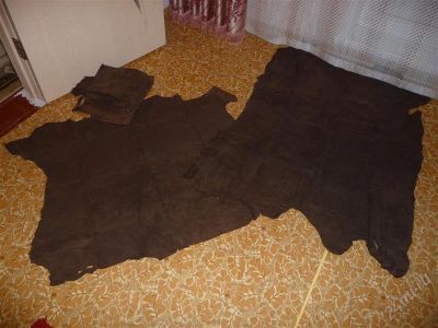 Лот: 1498228. Фото: 1. Кожи для пошива 5 кусков - находка... Ткани, нитки, пряжа