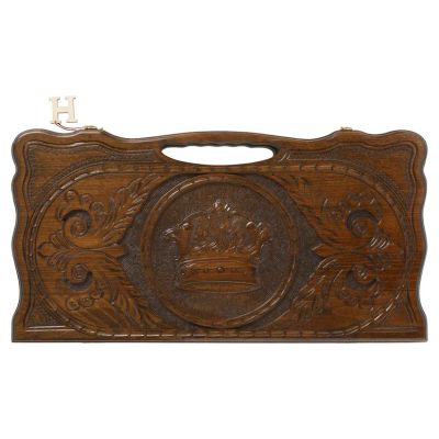 Лот: 22367079. Фото: 1. Нарды резные Haleyan Корона с... Шахматы, шашки, нарды