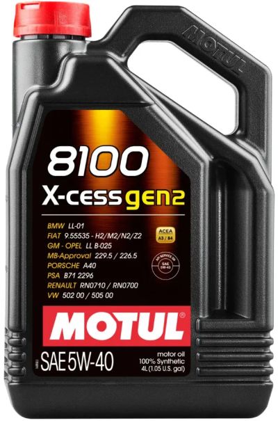 Лот: 20352666. Фото: 1. MOTUL 8100 X-cess GEN2 5w40 100... Масла, жидкости