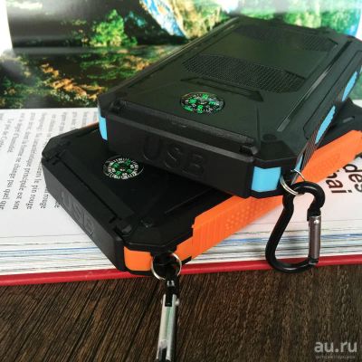 Лот: 10201878. Фото: 1. Power Bank на солнечных батареях... Зарядные устройства, блоки питания, адаптеры сетевые для смартфонов