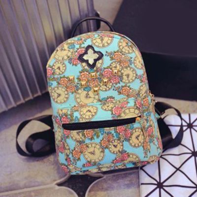 Лот: 8210352. Фото: 1. Рюкзак сумка Часики бирюзовый... Сумки