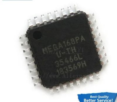 Лот: 18895712. Фото: 1. Микросхема - микроконтроллер MEGA168PA-AU... Микроконтроллеры