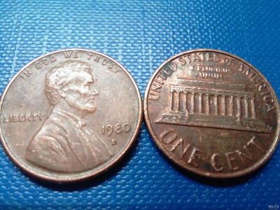 Лот: 13853902. Фото: 1. Монета США 1cent. Америка