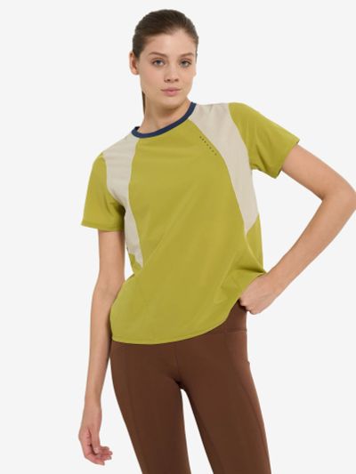 Лот: 24869273. Фото: 1. Футболка женская Li-Ning, Желтый. Другое (спортивная одежда)