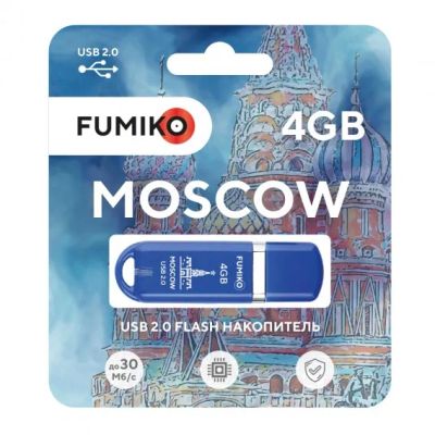 Лот: 19842320. Фото: 1. Флэш-диск Fumiko 4GB USB 2.0 Moscow... USB-флеш карты