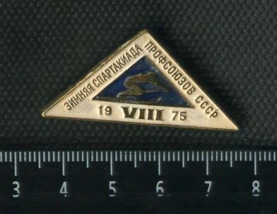 Лот: 15739037. Фото: 1. (№ 4767 ) значки спорт, 8 зимняя... Сувенирные