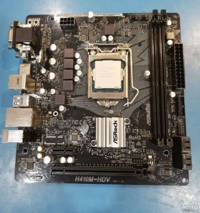 Лот: 18556503. Фото: 1. Материнская плата Asrock H410m-HDV... Материнские платы