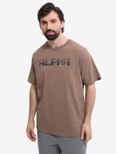 Лот: 25279026. Фото: 1. Футболка Logos Alpha Industries... Другое (спортивная одежда)