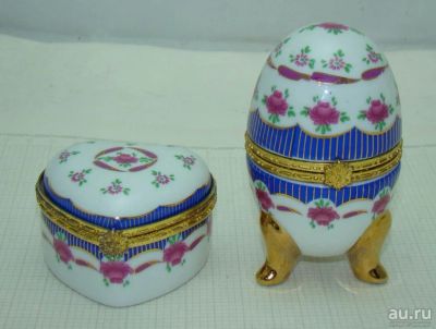 Лот: 11192266. Фото: 1. Limoges шкатулки фарфоровые 2... Предметы интерьера и быта
