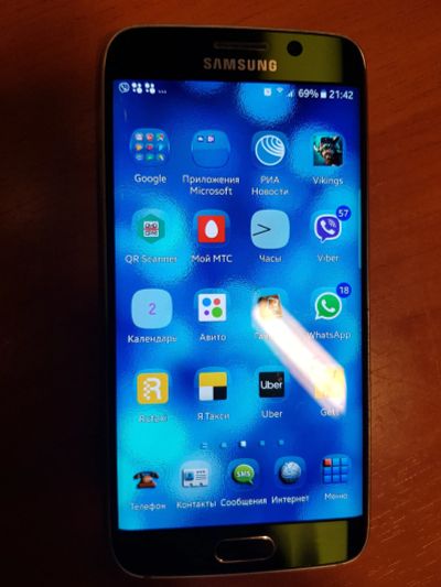 Лот: 12241860. Фото: 1. Samsung Galaxy S6 Edge (SM-G925F... Смартфоны