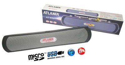 Лот: 5886329. Фото: 1. Колонки Atlanfa AT-6527 (microSD... Портативные, беспроводные колонки