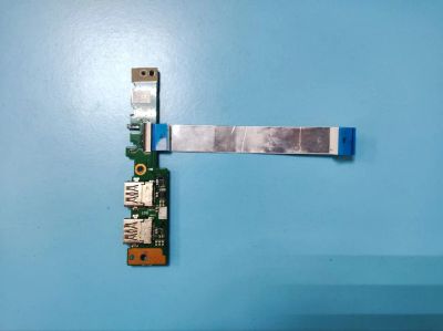 Лот: 16420054. Фото: 1. Б/У плата с разъемами USB на шлейфе... Запчасти для ноутбуков