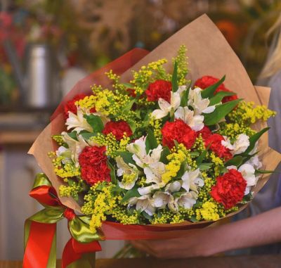 Лот: 7240354. Фото: 1. Сборный букет. Цветы на Щорса... Свежие цветы