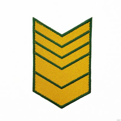 Лот: 13598886. Фото: 1. Выслуга вышит. 13 лет желт. на... Нашивки, шевроны, погоны