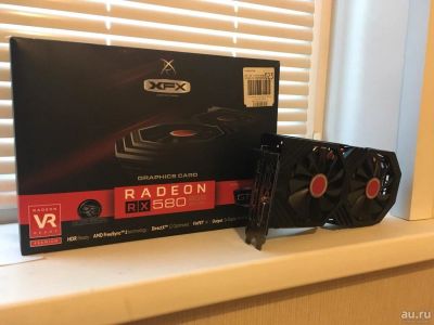 Лот: 11592980. Фото: 1. XFX AMD Radeon RX580 GTS 8GB GDDR5... Видеокарты