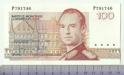 Лот: 4780753. Фото: 1. Люксембург. 100 франков 1986 г... Европа