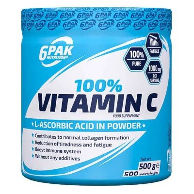Лот: 10869112. Фото: 1. Vitamin C 500 гр. 6PAK (витамин... Спортивное питание, витамины
