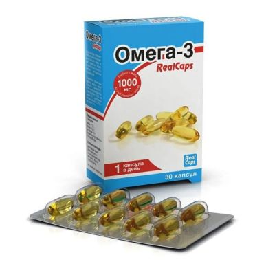 Лот: 24863858. Фото: 1. Омега-3 РеалКапс капс. 1400мг... Народная медицина, БАДы