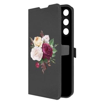 Лот: 25135618. Фото: 1. Чехол Krutoff Eco Book "Цветочная... Чехлы, бамперы