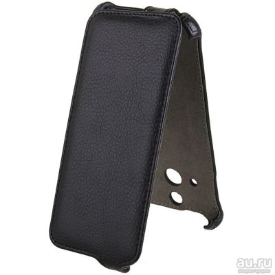Лот: 8779883. Фото: 1. Чехол книжка HTC One E8 кожа черный... Чехлы, бамперы